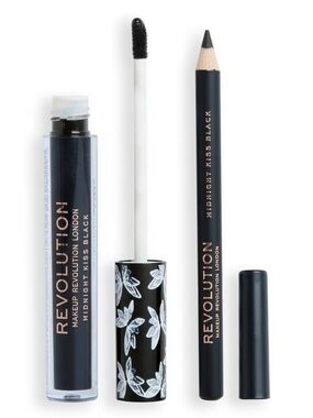 Revolution Midnight Kiss Lip Kit, Ultra Matte Finish Lipstick and lip liner